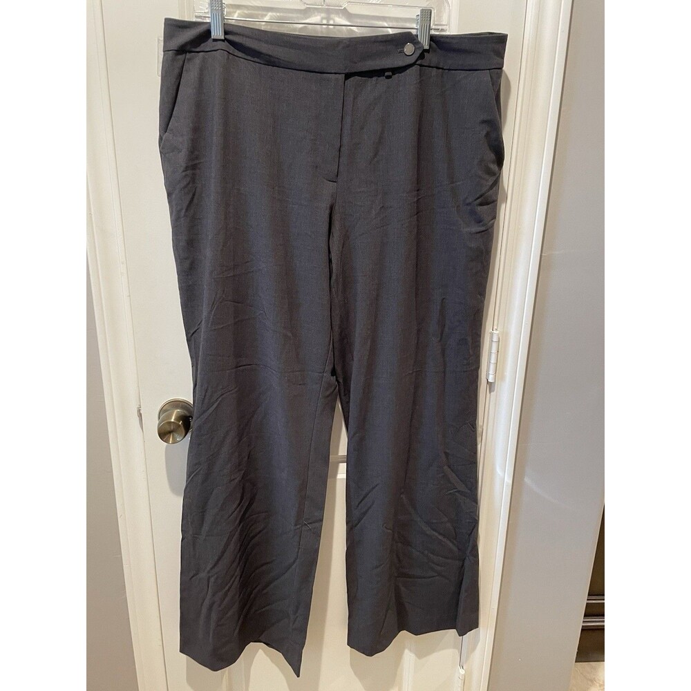 Calvin Klein Women's Dress Pants Size 16 Gray Office Work Business Slacks